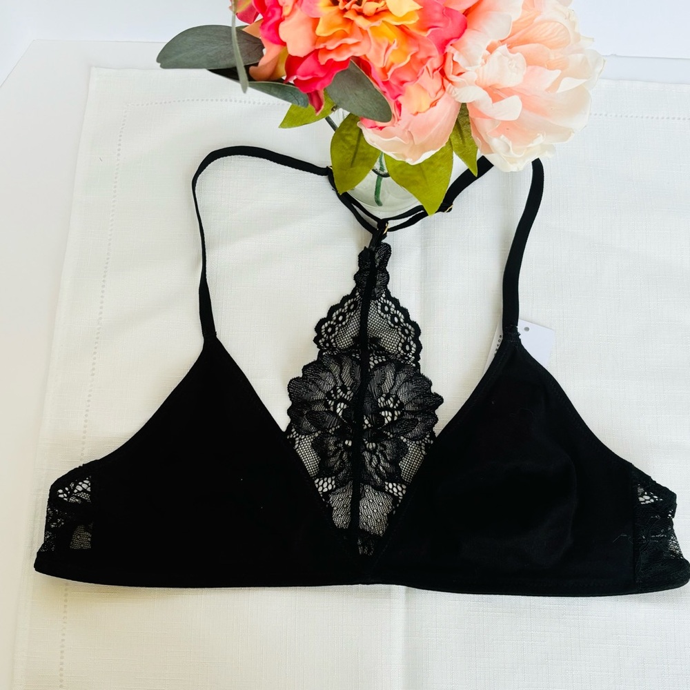 Urban Outfitters Black Lace Bralette